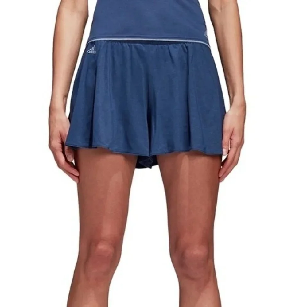Adidas Melbourne Women's Tennis Hosenrock Athletic Workout Shorts L Blue CE0398 - Picture 1 of 12